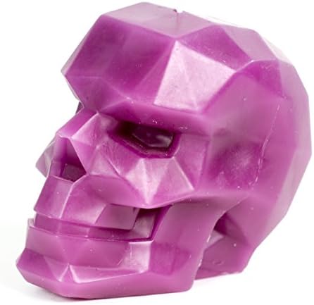Skull Candle - Skull - Geometric Candles - Purple
