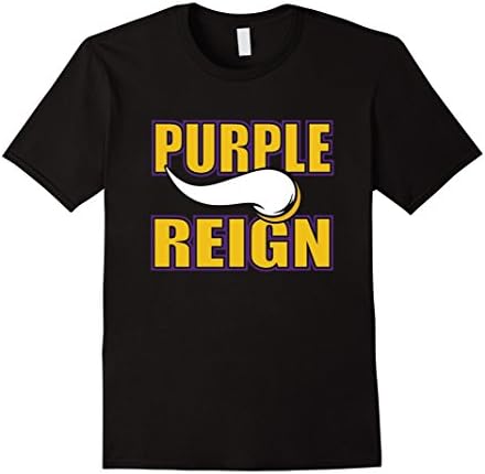 Men's Purple Reign T-Shirt - Viking 2XL Black