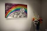 IMAGE OF Abstract Rainbow Art Painting on Metal, Wall Sculpture, Design by Wilmos Kovacs