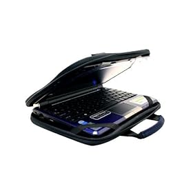 Asus EEE PC 904HA Netbook CaseCrown Premium Double Memory Foam Laptop Case (Nylon Navy Blue)