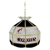 NHL Phoenix Coyotes stained glass Tiffany lamp - 16-inch diameter
