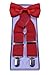 Sunny Ocean Bow Tie and Suspenders Set Adjustable with Gift Box
