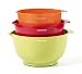 Farberware Classic Plastic Mixing Bowls, Mixed Colors, Set of 3