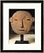 Human Mask, Idoma Population, Nigeria, 19th-20th Century Framed Art Poster Print, 27x33