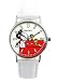 Pilot Snoopy Watch w/ White Leather Band