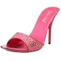 The Highest Heel Women's Barbie Slide Sandal,Fuchsia Satin,11 M US