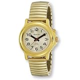 Avalon Ladies EZC Low Vision One Button Talking Watch, Gold-Tone Flex # 2506L-1B by Avalon
