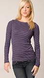 Splendid Royal/Charcoal Stripe Boatneck