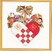 Eva Rosenstand Woven Danish Christmas Heart Counted Cross Stitch Kit #12-868