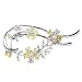 Diamond 18k White Gold Brooch Pin