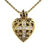 Sacred Heart Cross Locket
