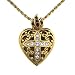 Sacred Heart Cross Locket
