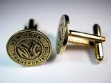 New york subway token 24k gold cufflinks by classic cufflinks