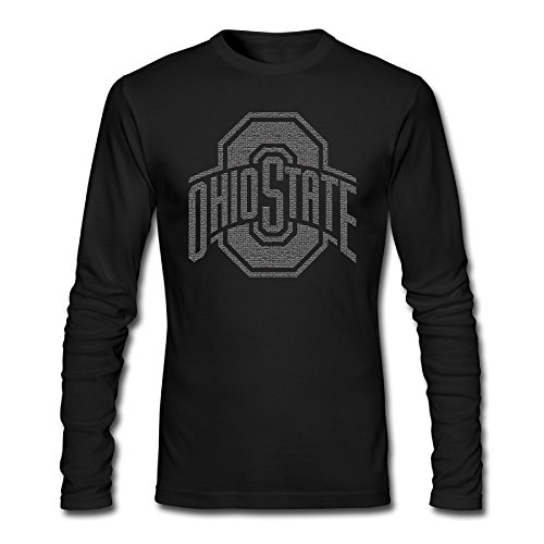 Men's Ohio State Buckeyes Grand Slam Logo Long Sleeves Tee Black