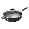 Anolon Advanced 5.5-Quart Covered Saucier Pan with Helper Handle
