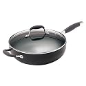 Anolon Advanced 5.5-Quart Covered Saucier Pan with Helper Handle