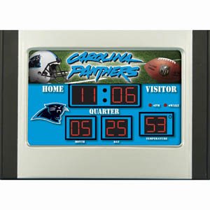 Carolina Panthers Scoreboard Desk Clock