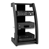 Sonax ML-1220 Black Three Shelf Component Stand