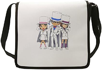 Anime Detective Conan Unisex Cavans Leisure Bag Crossbody Backpack White (b)