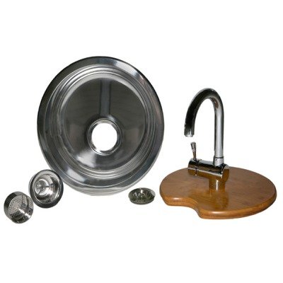 Sinks To Go Round Brushed Nickel