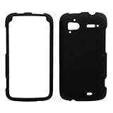 GTMax Car Charger + Black Rubber Hard Case + Clear LCD Screen Protector For ....