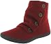 BLOWFISH Hobbit Womens Short Ankle Boots Flats Shoes Wine