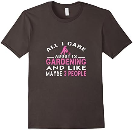 Men's All I care about is Gardening T-shirt XL Asphalt