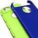 iPhone 6 Plus Case, MagicMobile® Cute Protective Hard Shockproof [Drop Protection] Fashion Cover for Apple iPhone 6 Plus (5.5') Impact Resistant Hybrid Thin Armor Case [ Dark Blue / Green] with Clear Screen Protector.