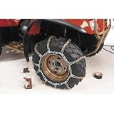 00 & Older Arctic Cat 400 2x4 ATV V-Bar Tire Snow Chains [Rear] by Quadboss