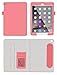 iPad Air 2 Case, Apple iPad Air 2 Leather Case, rooCASE Dual View Slim Fit Leather PU Folio Case with Smart Cover Auto Sleep / Wake Feature for Apple iPad Air 2 (iPad 6) 2014 Model, Pink