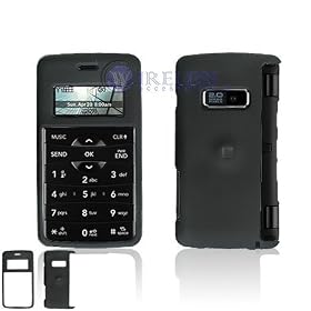 RUBBER FEEL Smooth Black Case Cover for Brand LG EnV2 VX9100 VX-9100 Protective Cell Phone Hard SNAP-ON