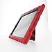 iPad 2/3/4 - Shockdrop Poptop with Stand - Rugged Case - Red-Black