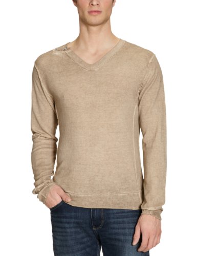 rich&royal Herren Pullover 15k100, Gr. 50 (M), Braun (sand storm) Preisvergleich