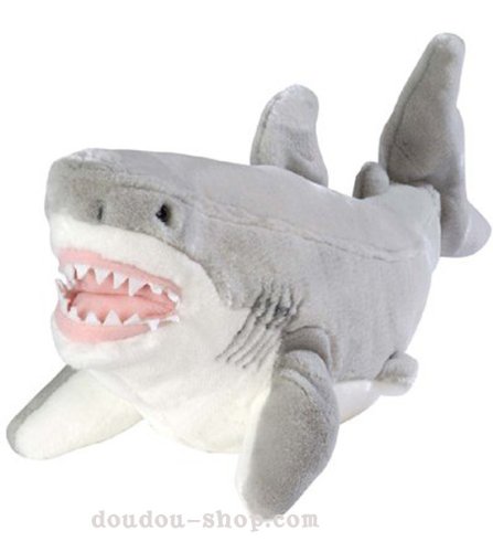 41ZlH99VZkL Stuffed Great White Shark Cuddlekin 12