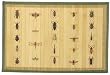 Laser Printed Split Bamboo Bugs Placemat 18" x 12" Set / 6