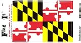 Maryland Heavy Duty Vinyl Bumper Sticker (3 x 5 Inches)