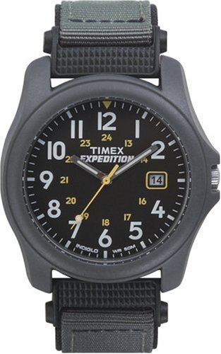 Timex T42571PF Expedition Camper Gents Black Face Watch