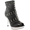 New Rock Nail Stud Peep Ankle