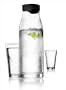 Menu Water Carafe 1L with Smart Lid Black