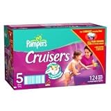 Pampers Cruisers Diapers, Size 5, Economy Plus Pack, 124 Cruisers