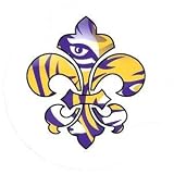 Louisiana State University LSU Tiger Eye Carster Cupholder Coasters, Set of 2