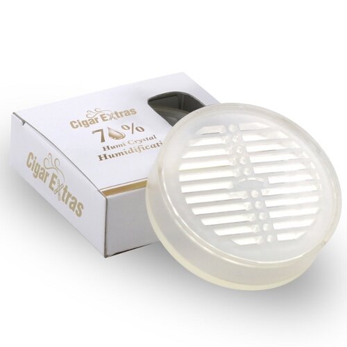 Round Crystal Clear Gel Humidifier for 50 Cigars