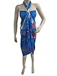 Pareo Dress for Womens Rayon Sarong Wrap Dodger Blue Swimsuit Cover-up