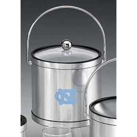 Kraftware 20264 UNC 3 Quart Brushed Chrome Mylar Ice Bucket with Acrylic Cover by Kraftware