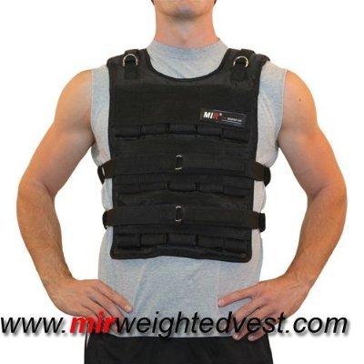 (Weekly Sale) New! MiR Pro 45Lbs Slim Weighted Vest (WEIGHTS INCLUDED. For both men and women.One size fits all.)