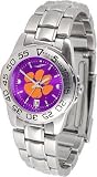Clemson Tigers Sport Steel Anochrome Ladies NCAA Watch