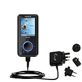 International Wall / AC Charger for the Sandisk Sansa E200 - Gomadic Brand w/ TipExchange Technology