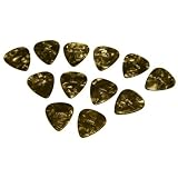 Plektren Pearloid Celluloid Extra Heavy black 12er Set