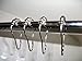 Frazzi Products Decorative Shower Curtain Hooks, Nickel Plated, Rust Resistant,Easy to Install, 60 Days, Enhance Your Bathroom Look Today