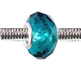 Charms Online Shop Ranking 18. Pandora Style Charm Bead (Z60) Faceted Murano Style / Lampwork Glass (14mm x 10mm) (fits Troll too)